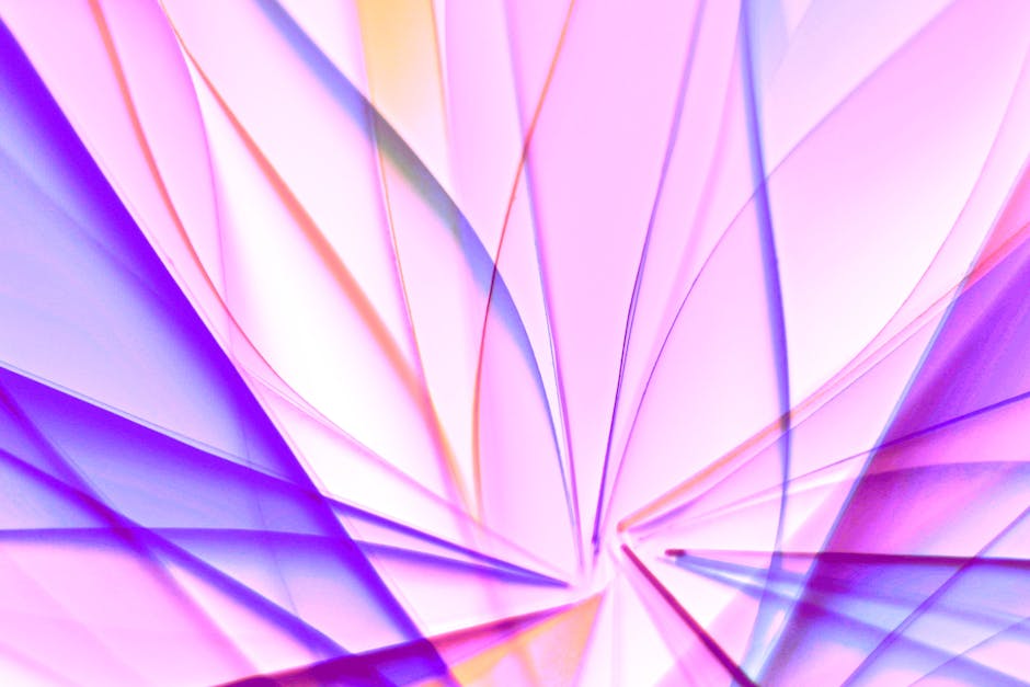 A colorful abstract digital workspace with shapes and gradients.