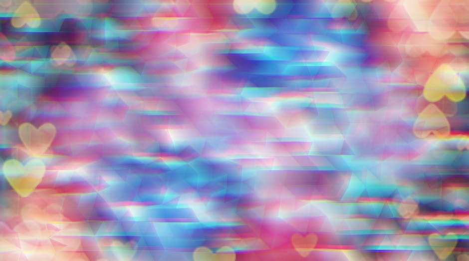 Abstract digital landscape with blurred shapes in cool tones.