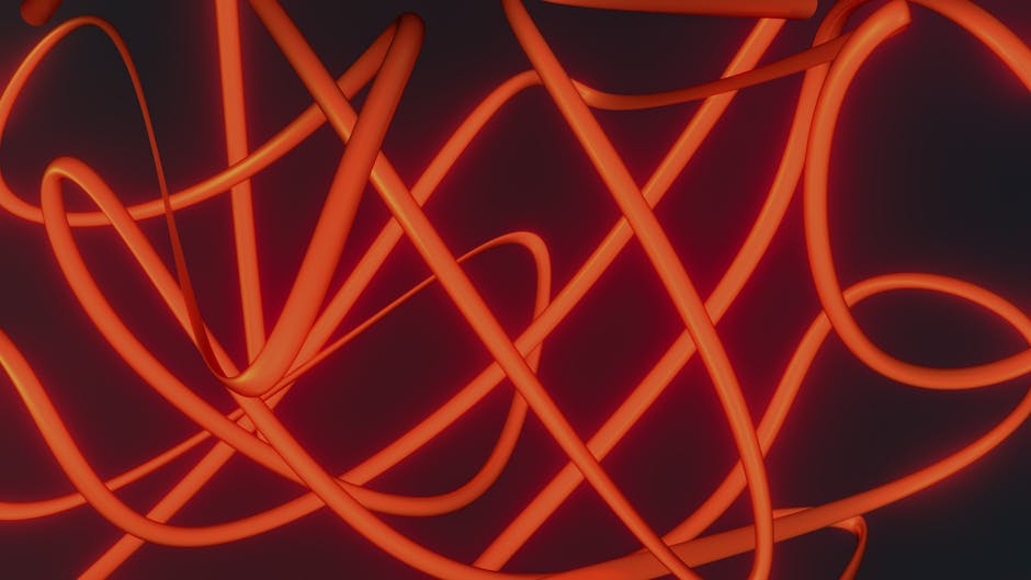 An abstract digital landscape with flowing shapes and warm colors.