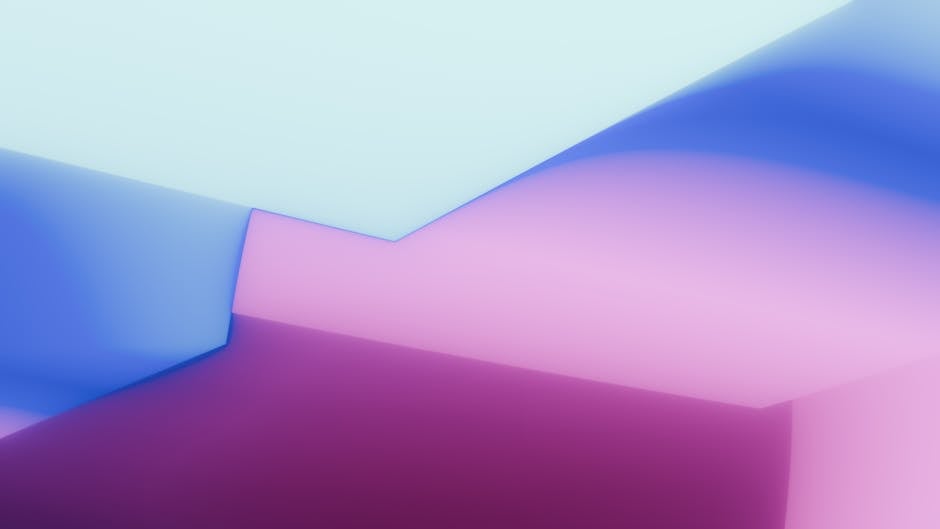 Abstract geometric shapes in vibrant colors representing digital innovation.