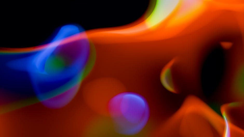 An abstract digital heatmap with colorful gradients and shapes.