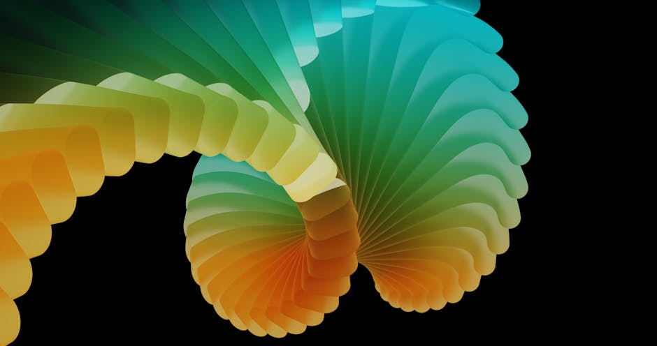 Abstract digital art with swirling colors and shapes representing creativity.